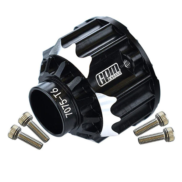GPM Aluminum 7075-T6 Front Or Rear Differential Case Black for X-Maxx 8S / 6S
