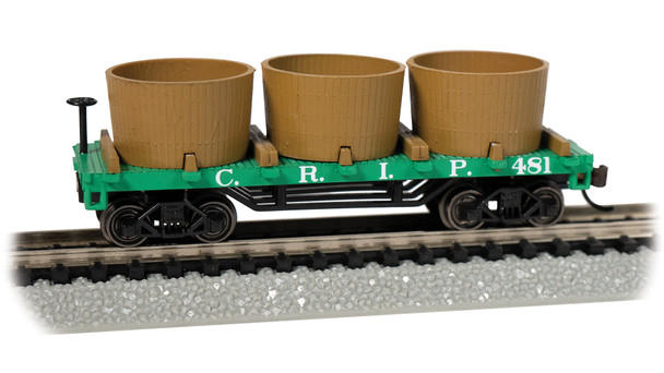 Bachmann 15556 Old-Time Water Tank Car - Rock Island - Freight Car N Scale