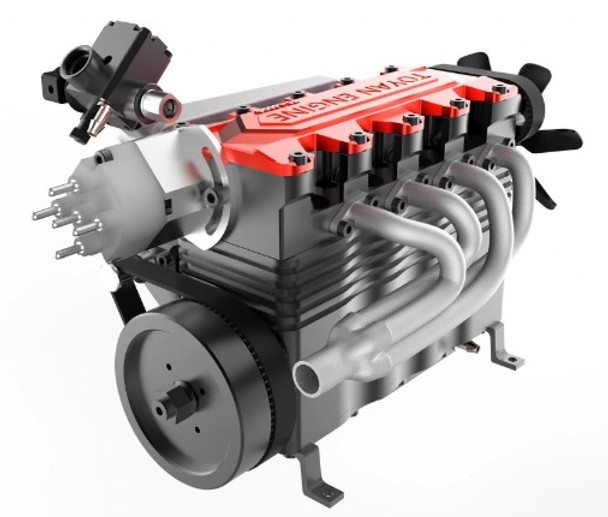 Toyan Motor FS-L400 BGC 14CC DIY 4 Stroke 4 Cylinder RC Gasoline Engine Kit