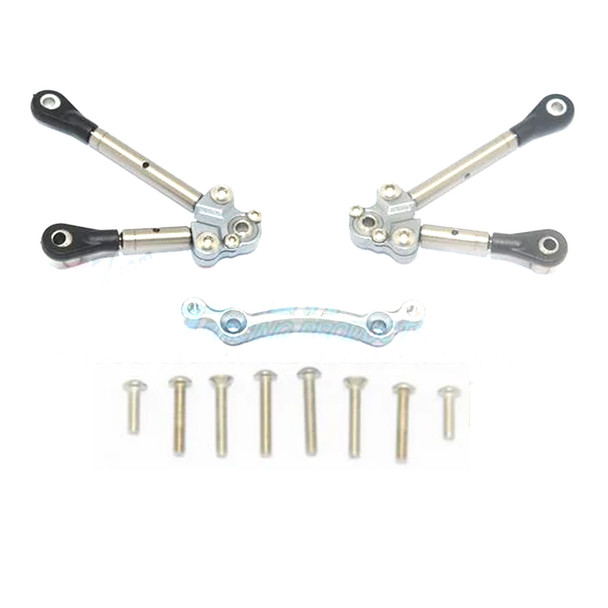 GPM Titanium Front Tie Rods w/Stabilizer for C Hub Grey : Ford GT 4-Tec 2.0/3.0