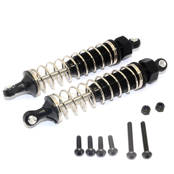 GPM Aluminum Rear Adjustable Spring Damper (95mm) Black : Tamiya TT-02B
