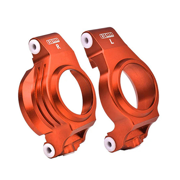GPM Racing Aluminum 7075 Alloy Front C Hubs Orange for Traxxas X-Maxx / XRT