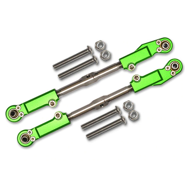 GPM Aluminum + Stainless Steel Rear Upper Arm Tie Rod Green : ARRMA 1/8 Kraton 6S