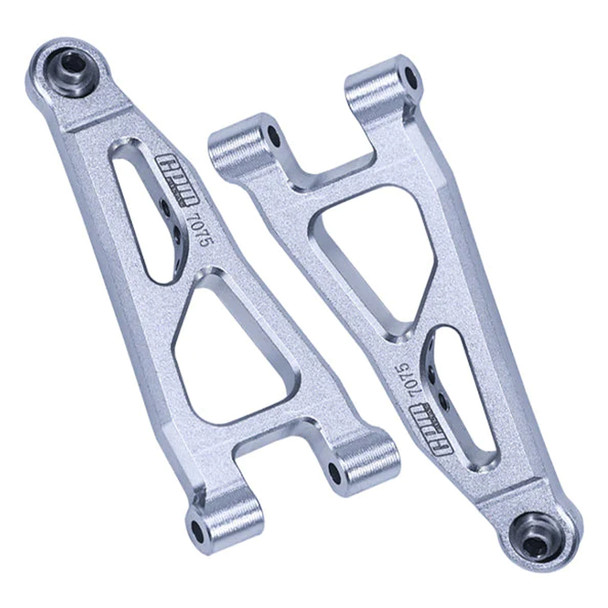 GPM Aluminum 7075 Front Lower Suspension Arms Silver for Arrma 1/18 Granite Grom GPM Aluminum 7075 Front Lower Suspension Arms Silver for Arrma 1/18 Granite Grom