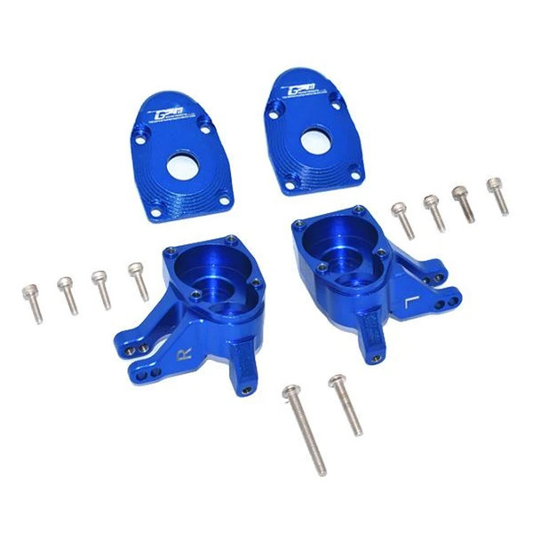 GPM Aluminum Front Knuckle Arms - Blue : Axial SCX10 III / Capra 1.9 UTB