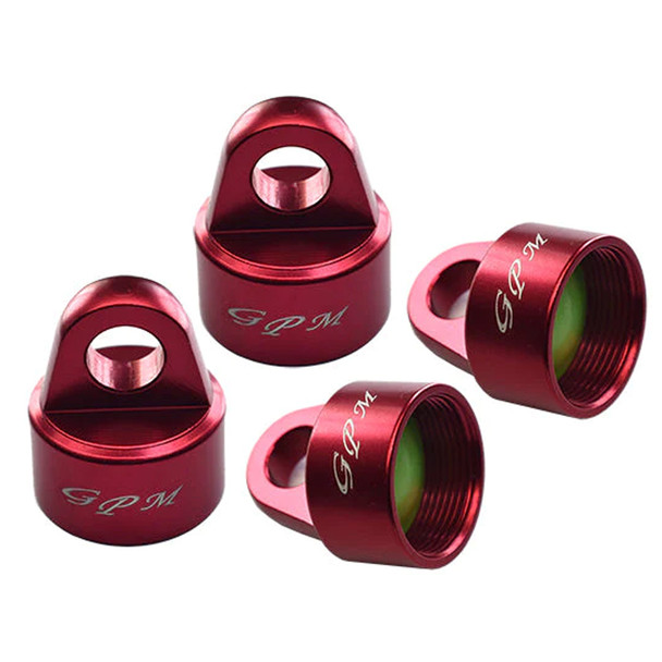 GPM Alum 6061-T6 Damper Top Cap GPM &Original Shock Absorbers Red : Sledge