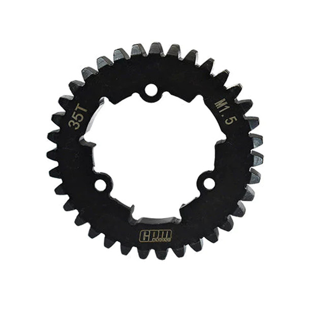 GPM Racing Medium Carbon Steel Spur Gear 35T Black for X-Maxx