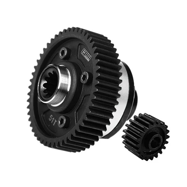 GPM 4140 Medium Carbon Steel + 7075 Alum Alloy Center Differential Silver for X-Maxx GPM 4140 Medium Carbon Steel + 7075 Alum Alloy Center Differential Silver for X-Maxx