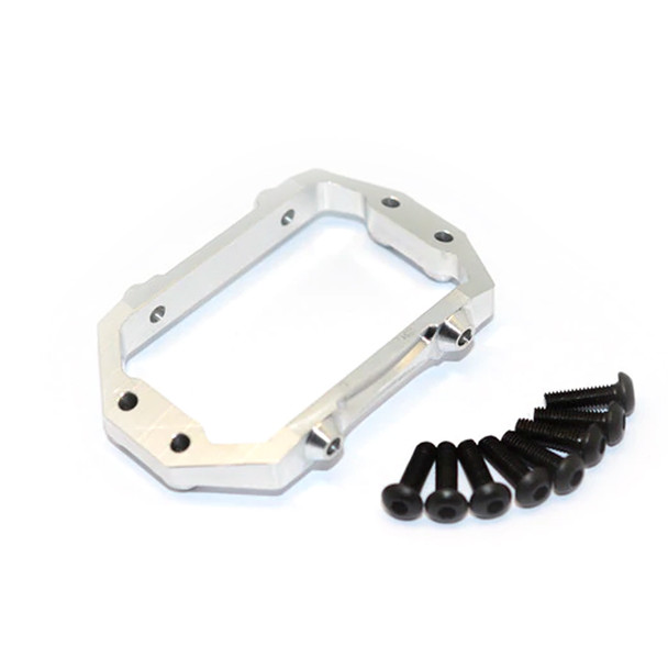 GPM Racing Aluminum Servo Mount Silver : 1/10 Tamiya DT-03