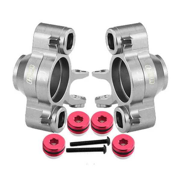 GPM Aluminum 7075 Front Or Rear Axle Carriers Silver for Traxxas 1/10 E-Revo 2.0 VXL