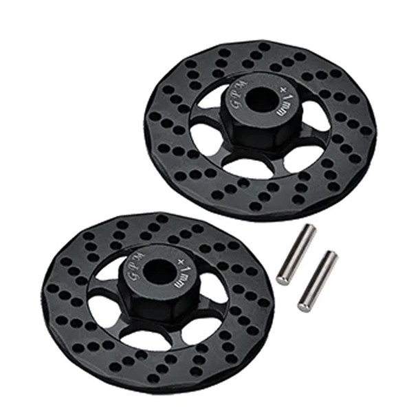 GPM Aluminum +1mm Hex w/Brake Disk Black for 1/10 Traxxas Ford GT 4-Tec 2.0/3.0