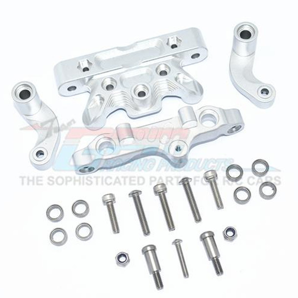 GPM Racing Aluminum Steering Assembly Silver : 1/5 KRATON 8S BLX Monster Truck