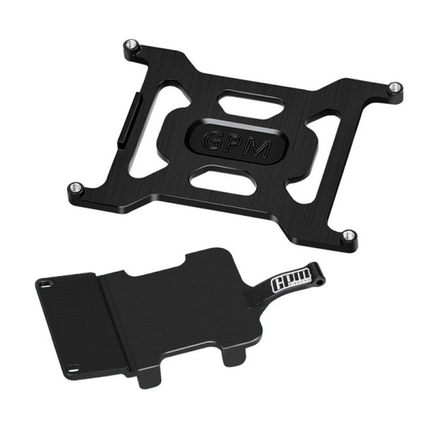 GPM Alum Battery Holder + ESC & Receiver Mounting Plate Black for Losi 1/24 Micro-B