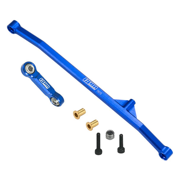 GPM Aluminum 7075 Steering Tie Rod & Drag Link Blue for Losi 1/18 Mini LMT