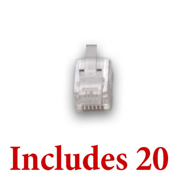 Digitrax LNRJ12P20 RJ12 Plugs-20 Pack