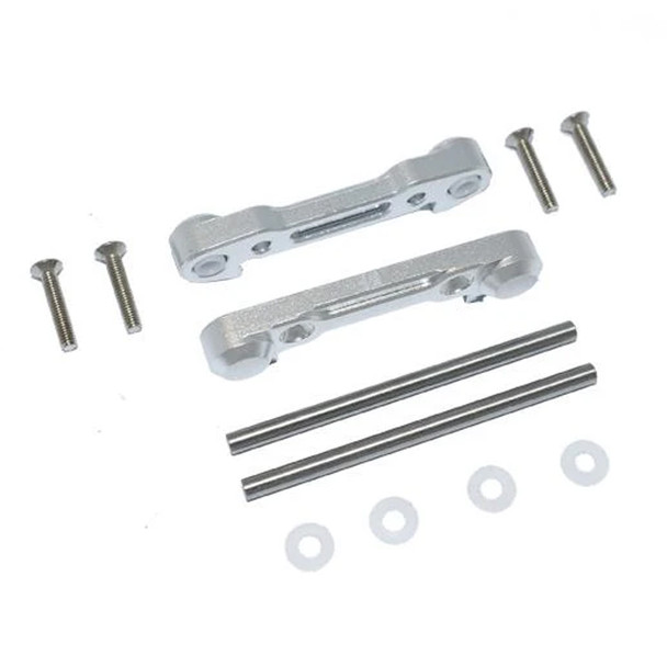 GPM Racing Aluminum Front Lower Suspension Mount Silver : Losi Lasernut U4