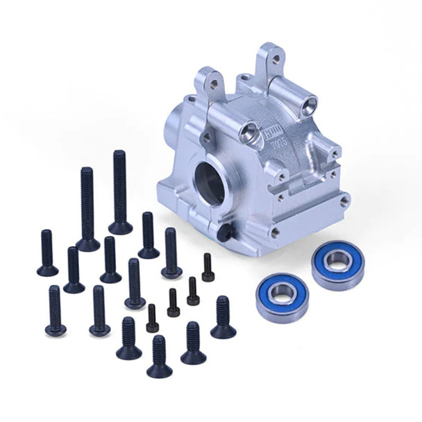 GPM Racing Aluminum 7075 Front Bulkhead Silver for Losi 1:10 Lasernut U4 Tenacity