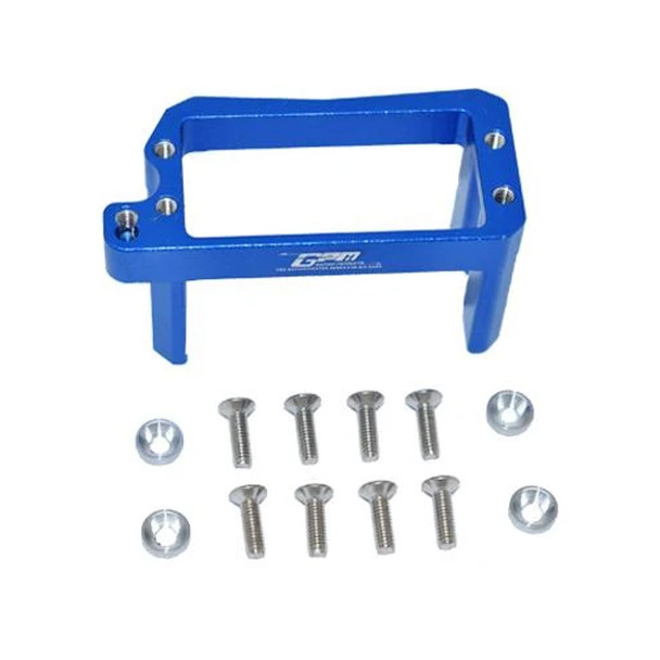 GPM Racing Aluminum Servo Mount Blue : Losi 1/10 Lasernut U4