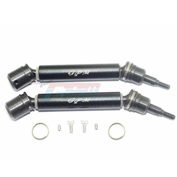 GPM Racing Steel + Aluminium Front Or Rear CVD Drive Shaft (2) Black : Big Rock