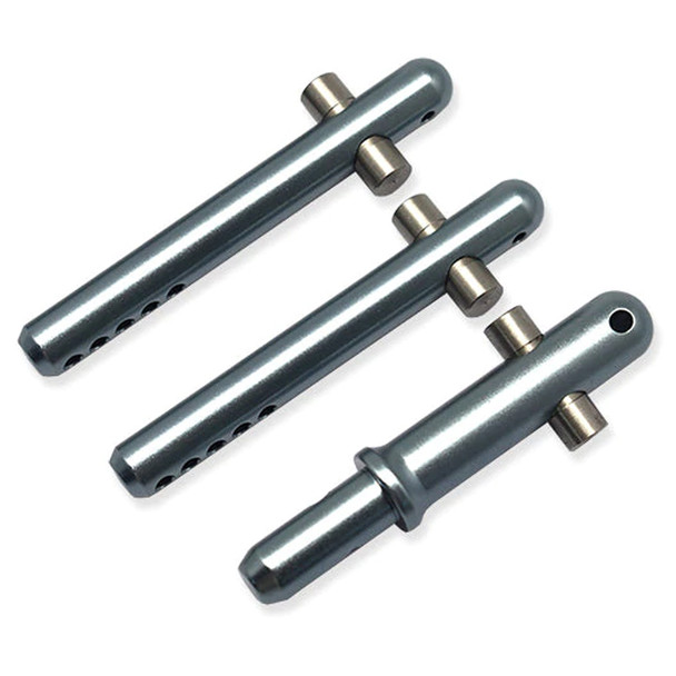 GPM Aluminum + Stainless Steel Front+Rear Body Post Grey : ARRMA 1/7 Fireteam