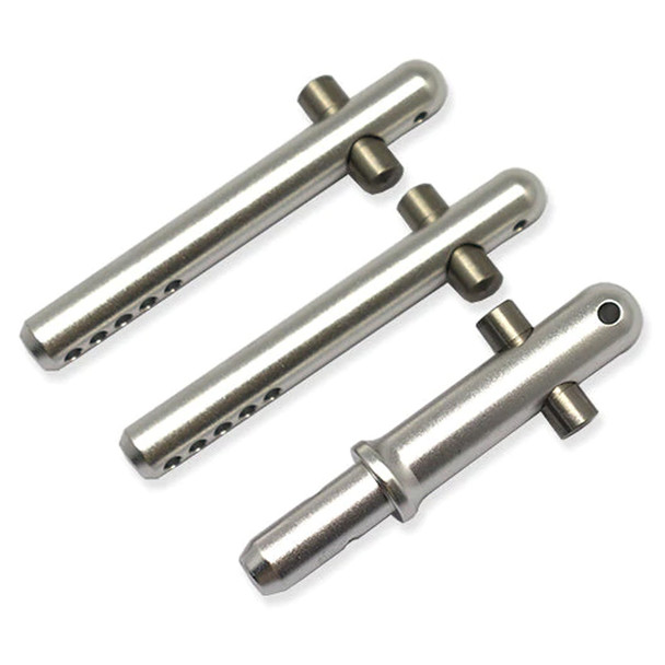 GPM Aluminum + Stainless Steel Front+Rear Body Post Silver : ARRMA 1/7 Fireteam