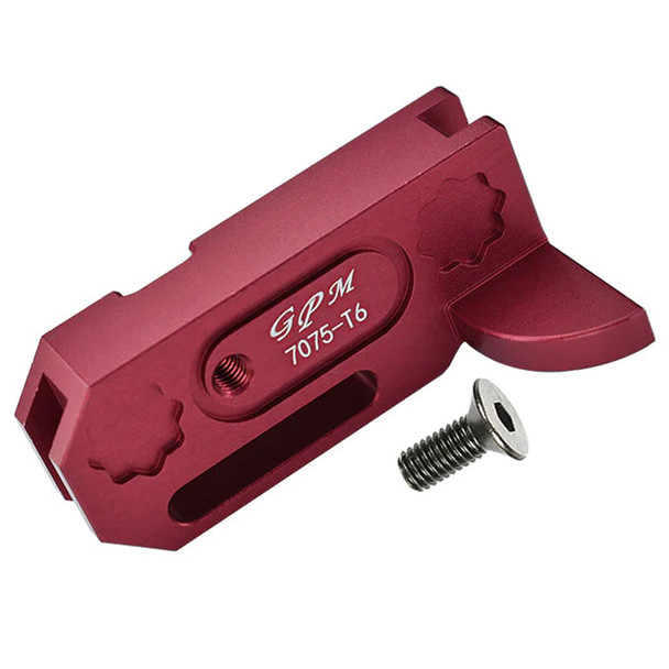 GPM Racing Aluminum 7075-T6 Center Gearbox Support Red : Kraton / Typhon