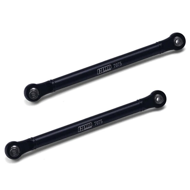 GPM Aluminum 7075 Front Steering Link Rod Black for Arrma 1/10 GORGON 4X2 Mega