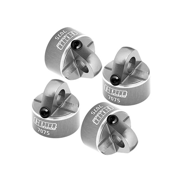 GPM Aluminum 7075 Alloy Shock Cap Silver for Tekno MT410 2.0 / EB410 / EB410.2