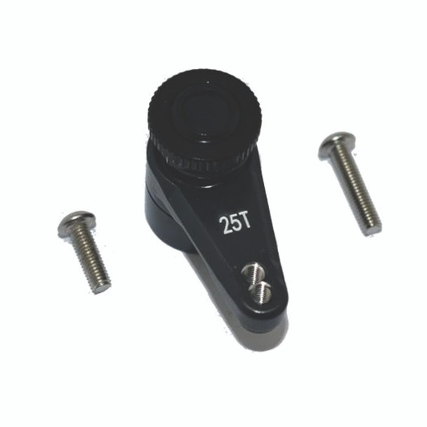 GPM Aluminum 7075 25T Servo Horn w/ Built-In Spring Black : Axial 1/10 RBX10