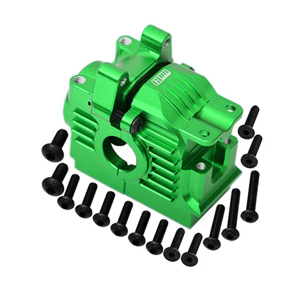 GPM Alum 7075 Alloy Rear Differential Housing Green for 4x4 Rustler/Slash/Stampede