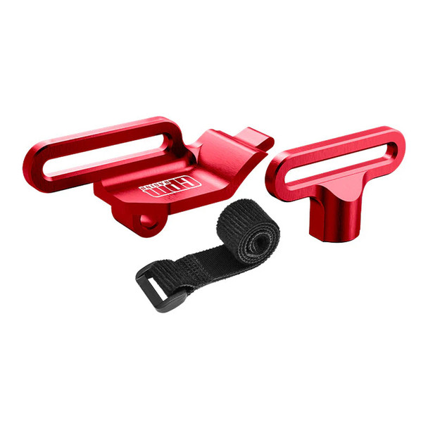 GPM Alum 7075 Alloy Retainer Battery Hold-Down Red for Traxxas 1/16 Mini Maxx