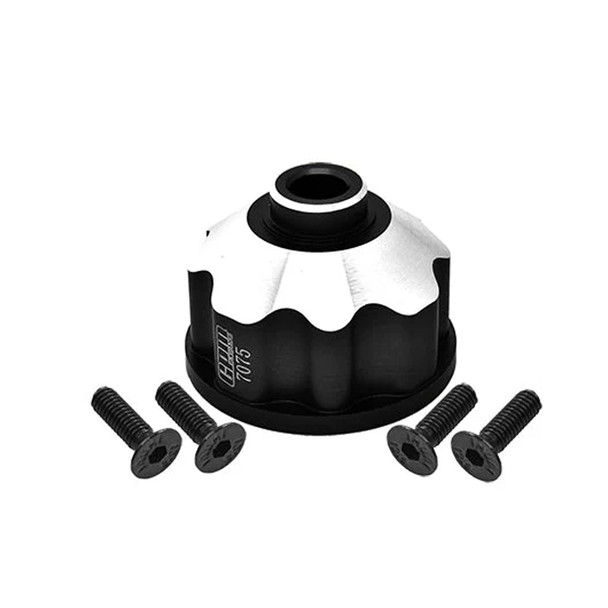 GPM Aluminum 7075 Alloy Front/Rear/Center Differential Case Black for 1/10 Maxx