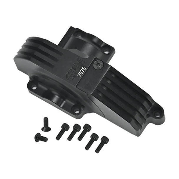 GPM Aluminum 7075 Main Gear Cover Black for Traxxas 1:10 4WD MAXX