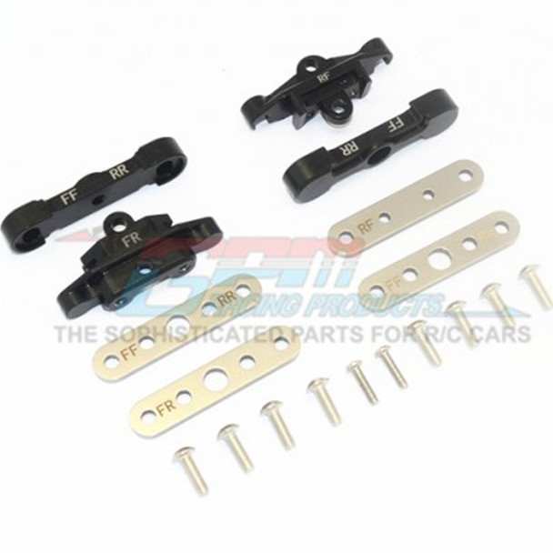 GPM Racing Alum Front + Rear Lower Arm Tie Bar Mount Black : Maxx