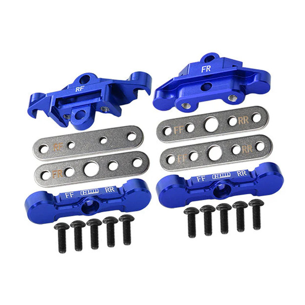 GPM Alum 7075 Alloy F/R Tie Bar Mounts & Suspension Pin Retainers Blue : Maxx