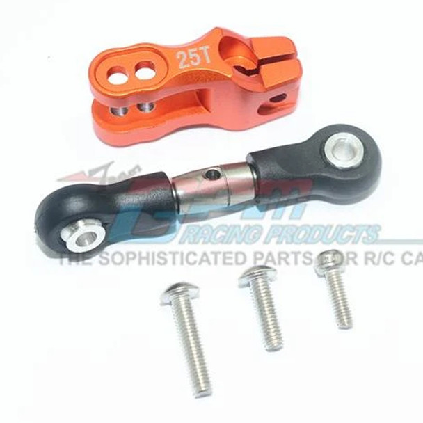 GPM Alum Servo Horn Orange w/ SST Adjustable Tie Rods : Unlimited Desert Racer
