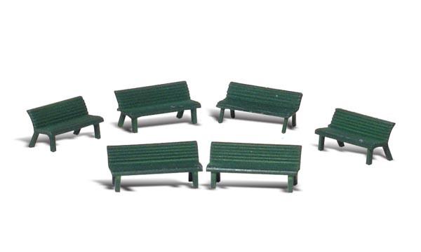 Woodland Scenics Accents Park Benches Train Figures O A2758