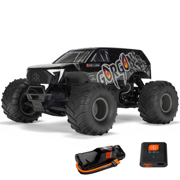 ARRMA ARA3230ST3 1/10 GORGON 4X2 MEGA 550 Brushed Monster Truck RTR w/ Battery & Charger Gun Metal