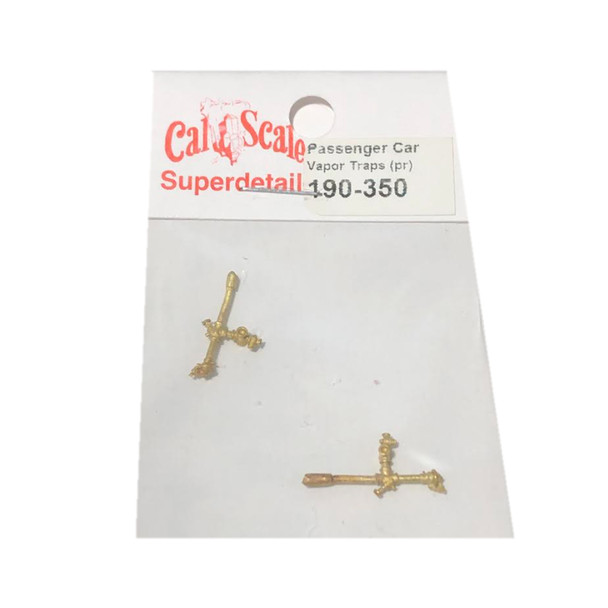 Cal Scale 190-350 Steam Heat Vapor Traps for Passenger Cars (2) HO Scale