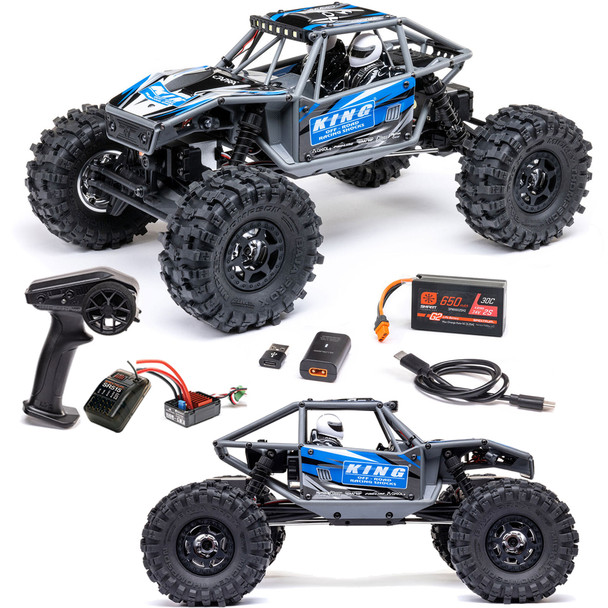 Axial AXI-1750T1 1/18 UTB18 Capra 4WS 4WD Trail Buggy RTR w/ Battery & Charger, Blue Axial AXI-1750T1 1/18 UTB18 Capra 4WS 4WD Trail Buggy RTR w/ Battery & Charger, Blue
