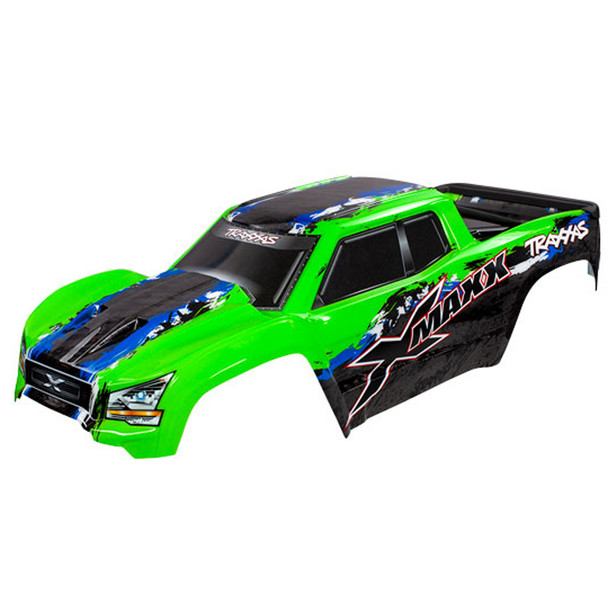 Traxxas 7811G Green Body Painted w/ Front & Rear Mounts / Rear Support : X-Maxx