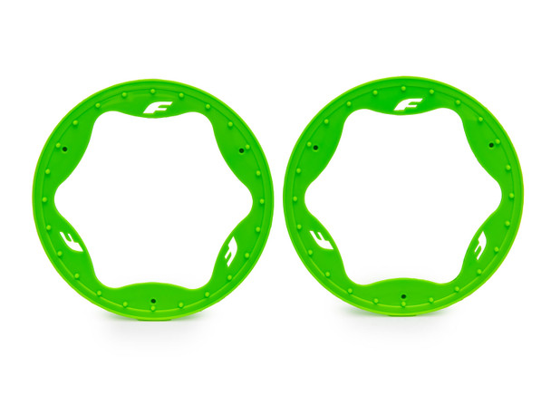 Traxxas 10948-GRN 4.3" Green Funco Rear Beadlock Rings (2) for Pro Scale Sand Car