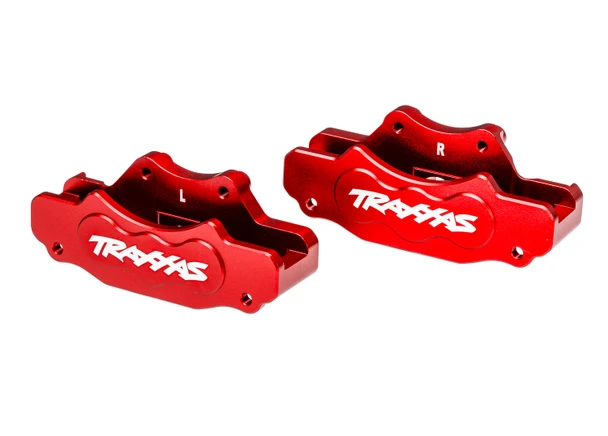 Traxxas 10951-RED Aluminum Front Left/Right Brake Calipers Red for Sand Car