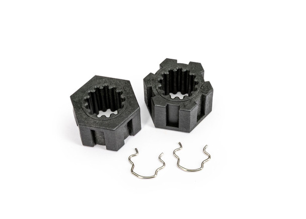 Traxxas 10954 Front Plastic Wheel Hex Hubs w/ Clips (2) for Pro Scale Sand Car