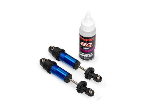 Traxxas 10961-BLUE Aluminum GT-Maxx Front Shocks (2)