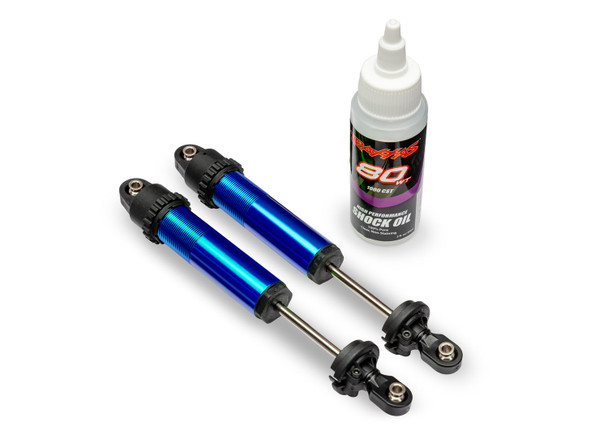 Traxxas 10962-BLUE Aluminum GT-Maxx Rear Shocks (2)
