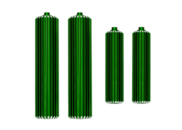 Traxxas 10966-GRN Aluminum Front/Rear Shock Reservoirs Set Green for Sand Car