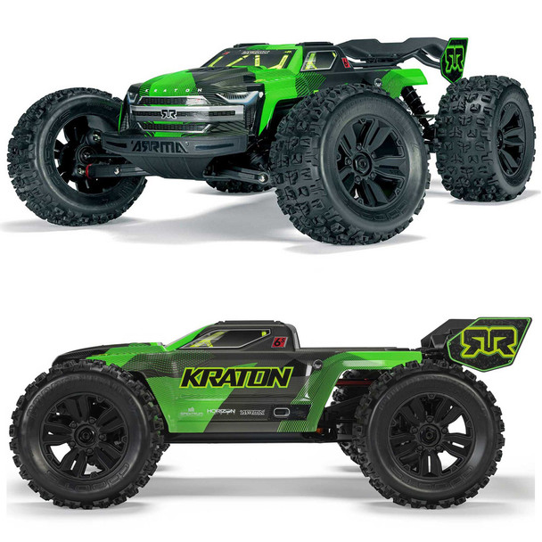 ARRMA ARA8608V6T3 1/8 KRATON 6S 4X4 RTR Brushless Speed Truck, Green/Black