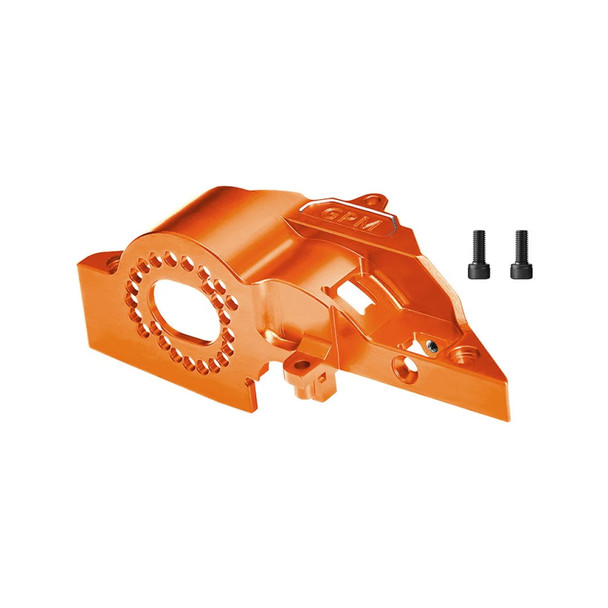 GPM Aluminum 7075 Alloy Integrated Motor Base Orange for Traxxas 1:16 Mini XRT/Maxx