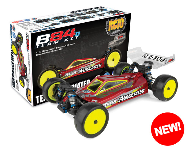 Associated 90051 1/10 RC10B84D 4WD Electric Off-Road Competition Buggy Team Kit